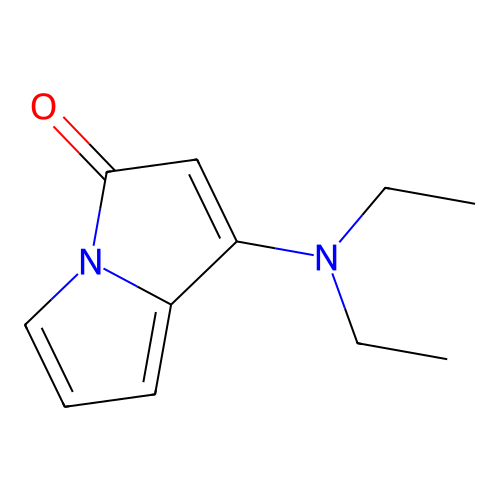 1-(Diethylamino)-3H-pyrrolizin-3-one structure