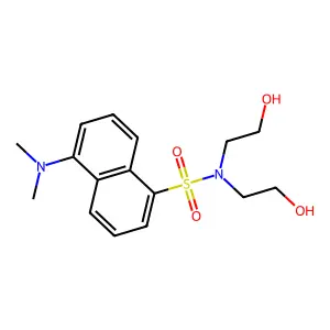 1-Naphthalenesulfonamide, 5-(dimethylamino)-N,N-bis(2-hydroxyethyl)- structure