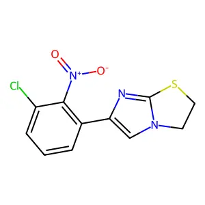 Imidazo(2,1-b)thiazole, 6-(chloronitrophenyl)-2,3-dihydro- structure
