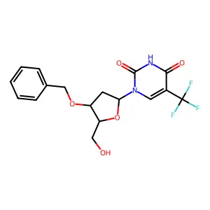 3'-O-Benzyl-2'-deoxy-5-trifluoromethyluridine structure