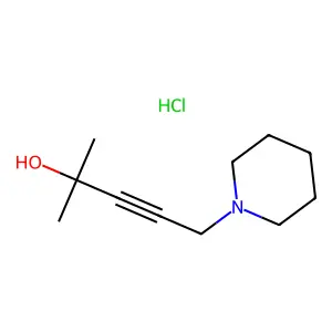 3-Pentyn-2-ol, 2-methyl-5-(1-piperidinyl)-, hydrochloride (1:1) structure