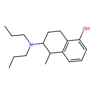 5-Hydroxy-1-methyl-2-(di-n-propylamino)tetralin structure