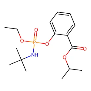 Propan-2-yl 2-((tert-butylamino)ethoxyphosphoryl)oxybenzoate structure