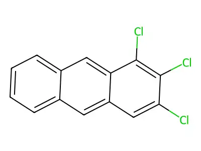1,2,3-Trichloroanthracene structure