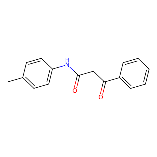 N-(4-methylphenyl)-3-oxo-3-phenylpropanamide structure