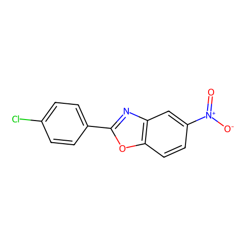 2-(4-Chlorophenyl)-5-nitrobenzoxazole structure