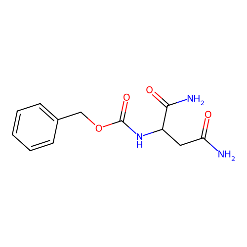 benzyl N-(1,4-diamino-1,4-dioxobutan-2-yl)carbamate structure