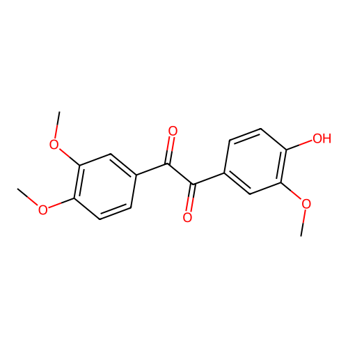 1-(3,4-Dimethoxyphenyl)-2-(4-hydroxy-3-methoxyphenyl)ethane-1,2-dione structure