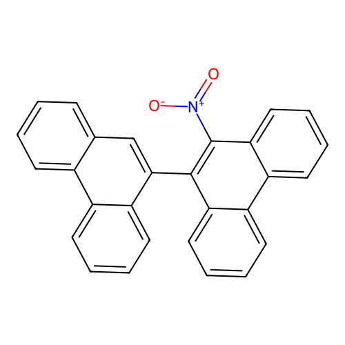 10-Nitro-9,9'-biphenanthrene structure