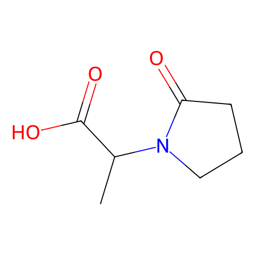 2-(2-Oxopyrrolidin-1-yl)propanoic acid structure