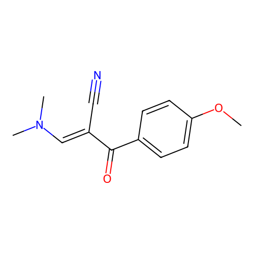 2-[(Dimethylamino)methylene]-3-(4-methoxyphenyl)-3-oxo-propanenitrile structure