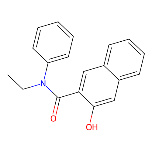 2-Naphthalenecarboxamide, N-ethyl-3-hydroxy-N-phenyl- structure