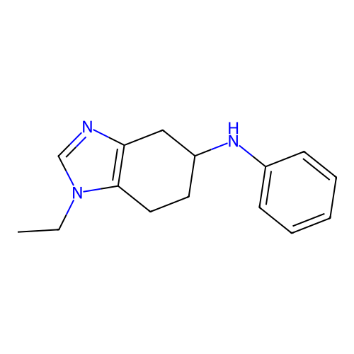 1-Ethyl-N-phenyl-4,5,6,7-tetrahydro-1H-benzimidazol-5-amine structure