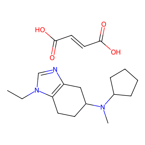 C15H25N3.3/2C4H4O4 structure
