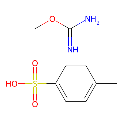 Methyl carbamimidate 4-methylbenzenesulfonate(1:1) structure