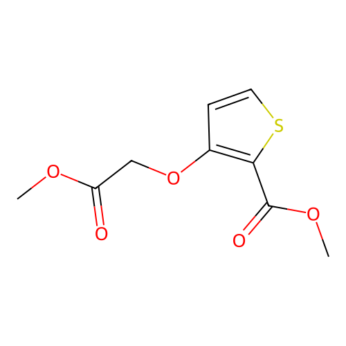 Methyl 3-(2-methoxy-2-oxoethoxy)thiophene-2-carboxylate structure