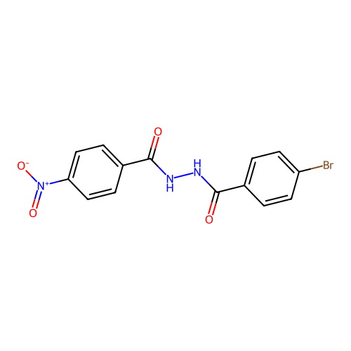 N'-(4-bromobenzoyl)-4-nitrobenzohydrazide structure