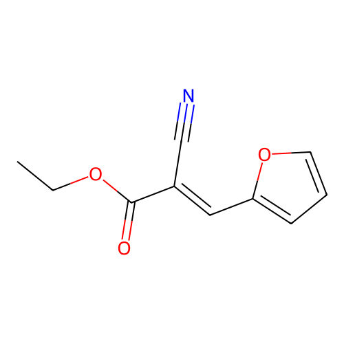 Ethyl 2-Cyano-3-(2-furanyl)acrylate structure