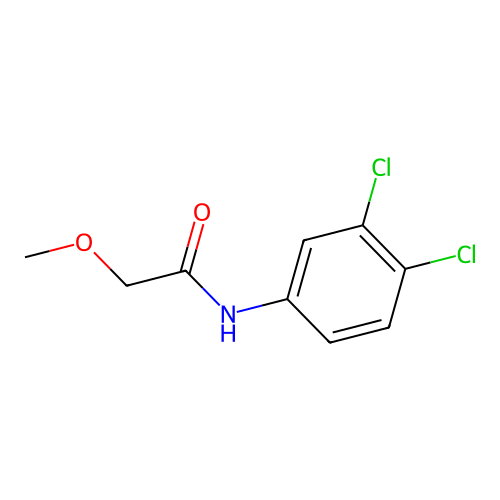N-(3,4-dichlorophenyl)-2-methoxyacetamide structure