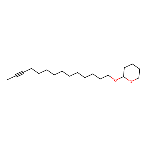 2H-Pyran, tetrahydro-2-(12-tetradecynyloxy)- structure