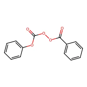 Benzoylcarboxyperoxide phenyl ester structure