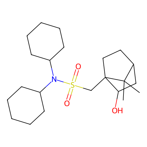 (-)-N,N-Dicyclohexyl-(1S)-isoborneol-10-sulfonamide structure