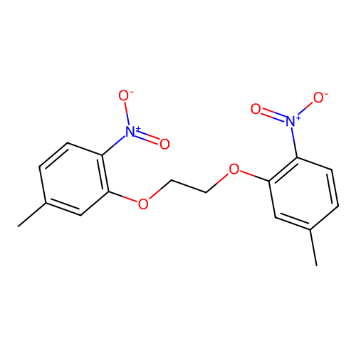 4-Methyl-2-[2-(5-methyl-2-nitrophenoxy)ethoxy]-1-nitrobenzene structure