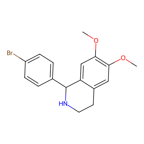 1-(4-Bromophenyl)-6,7-dimethoxy-1,2,3,4-tetrahydroisoquinoline structure