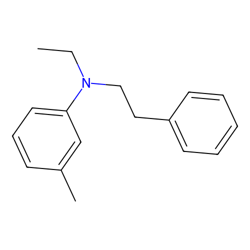 Benzeneethanamine, N-ethyl-N-(3-methylphenyl)- structure
