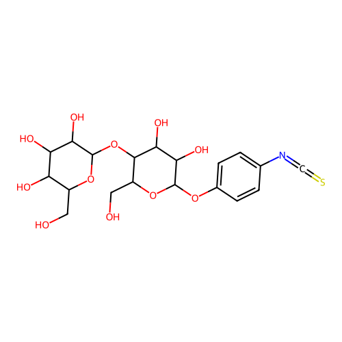 beta-D-Lactopyranosylphenyl isothiocyanate structure