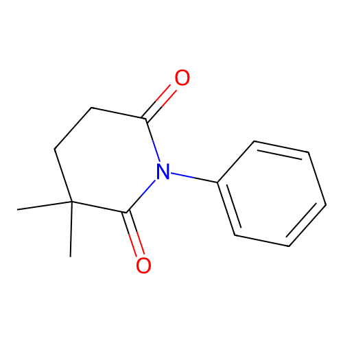 3,3-Dimethyl-1-phenyl-2,6-piperidinedione structure