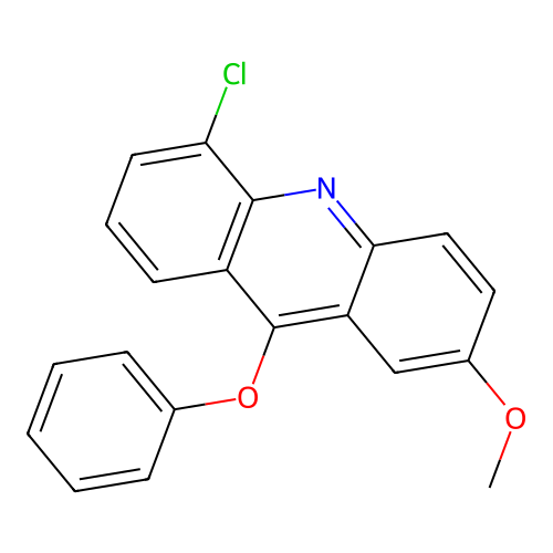 5-Chloro-2-methoxy-9-phenoxyacridine structure