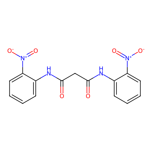 N~1~,N~3~-Bis(2-nitrophenyl)propanediamide structure