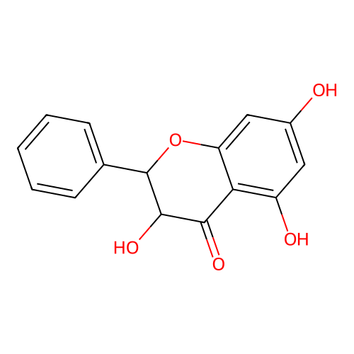 3,5,7-Trihydroxyflavanone; Dihydrogalangin structure
