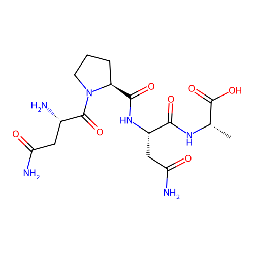 H-Asn-Pro-Asn-Ala-OH structure