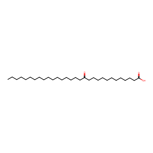 Triacontanoic acid, 13-oxo- structure