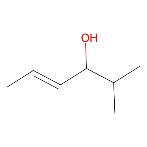 trans-2-Methyl-4-hexen-3-ol structure