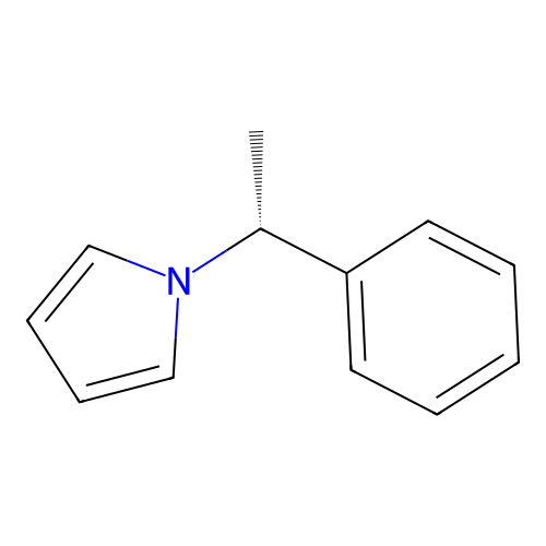 (1r)-(-)-N-(1-phenylethyl) pyrrole structure