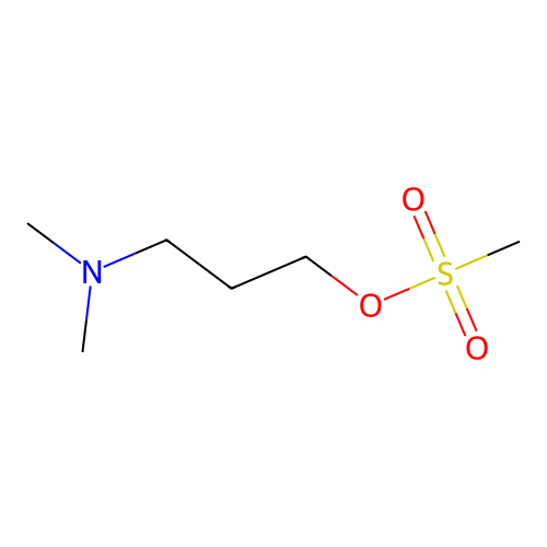 Methanesulfonic acid 3-dimethylaminopropyl ester structure