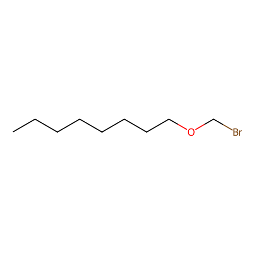 Bromomethyloctylether structure
