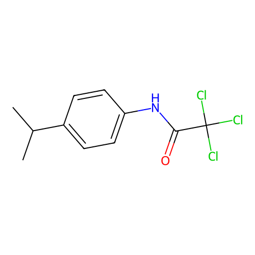 2,2,2-Trichloro-N-(4-isopropyl-phenyl)-acetamide structure