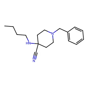 1-Benzyl-4-(butylamino)piperidine-4-carbonitrile structure
