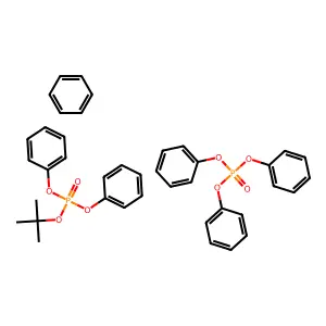 tert-Butylphenyl diphenyl phosphate mixt. with triphenyl phosphate structure