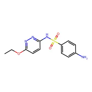 Sulfaethoxypyridazine structure