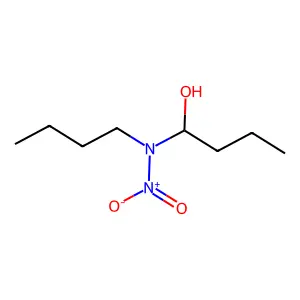 N-丁基-N-(1-羟基丁基)硝胺 structure