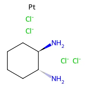 (1r,2r)-Cyclohexane-1,2-diamine-platinum hydrochloride(1:1:4) structure