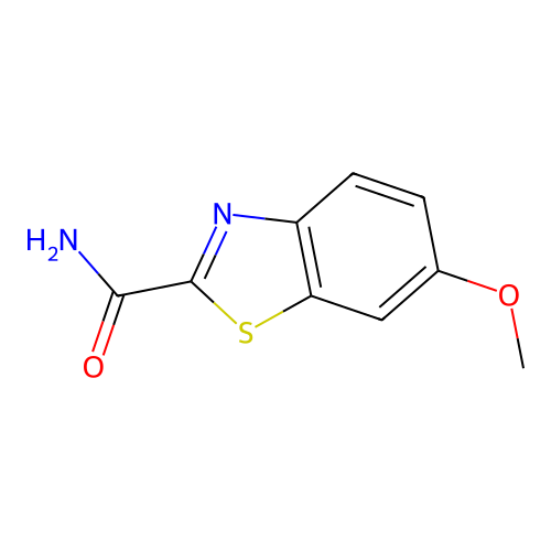 6-Methoxybenzothiazole-2-carboxamide structure