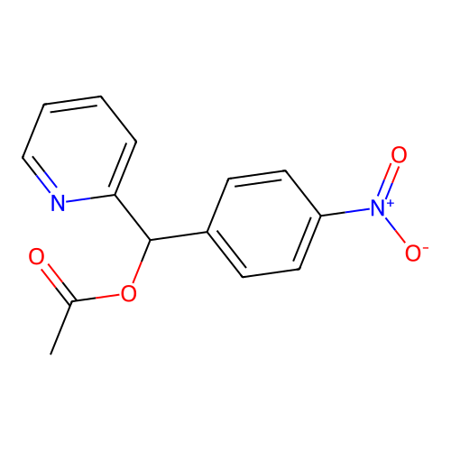 (4-Nitrophenyl)(pyridin-2-yl)methyl acetate structure