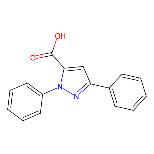 1,3-diphenyl-1H-pyrazole-5-carboxylic acid structure