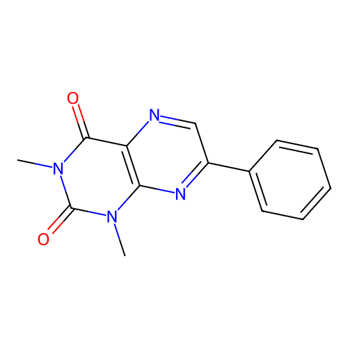 1,3-Dimethyl-7-phenylpteridine-2,4-dione structure